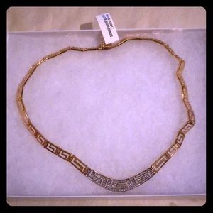 Diamond and gold necklace